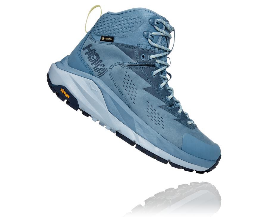 Hoka One One Yürüyüş Botları Kadın Mavi - Kaha Gore-Tex - YW8465091